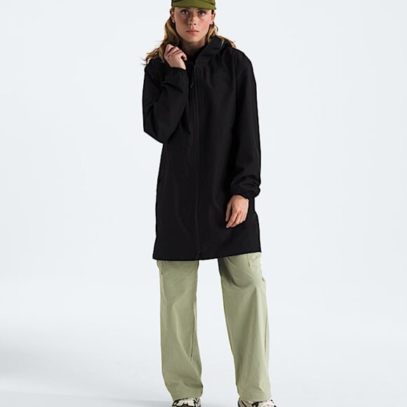 North Face Women’s Daybreak Mid Rain Parka - Black - Picture 5 of 7